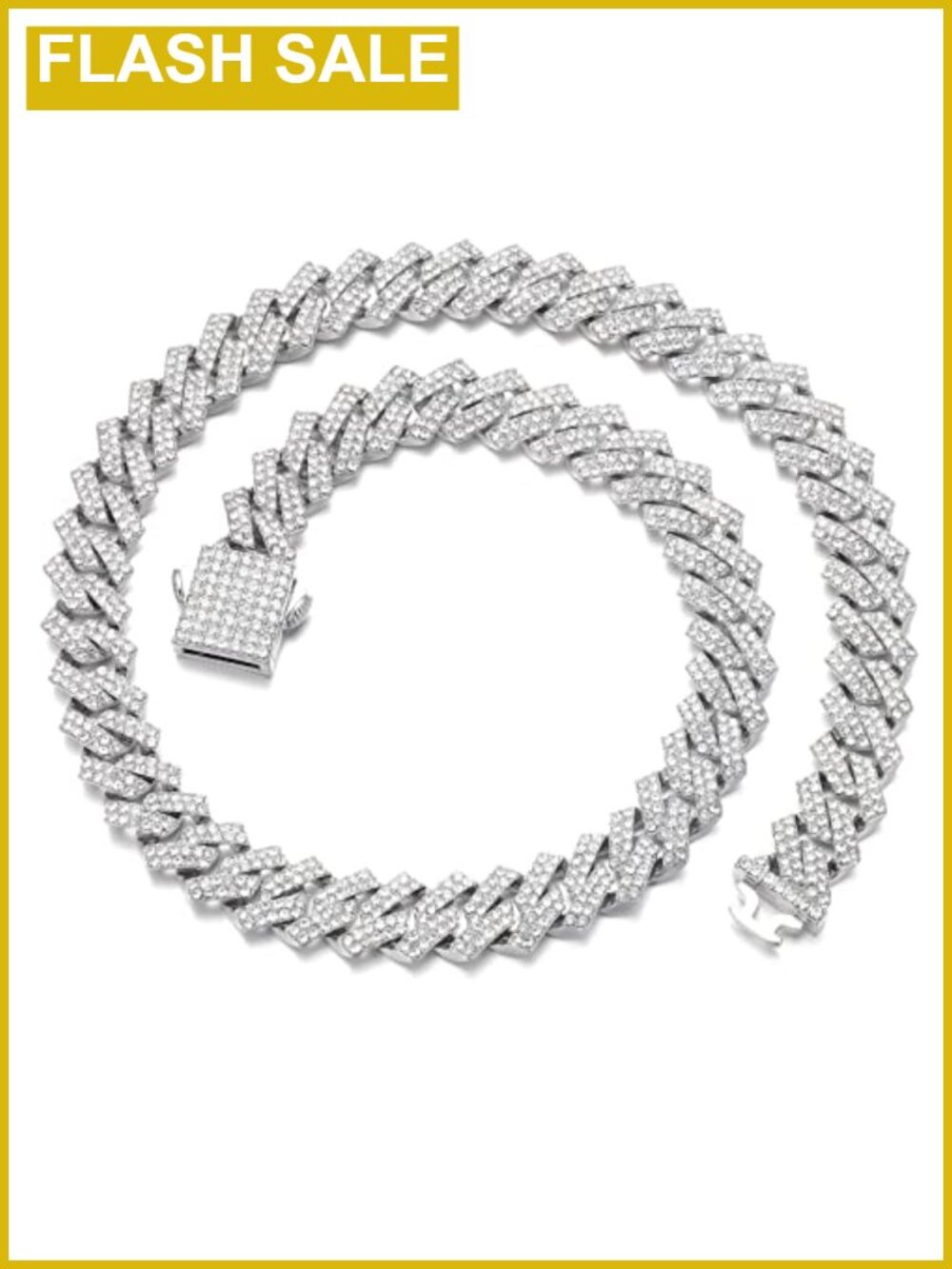 Miami Cuban Link Necklace Iced Out Hip Hop Jewelry Gift